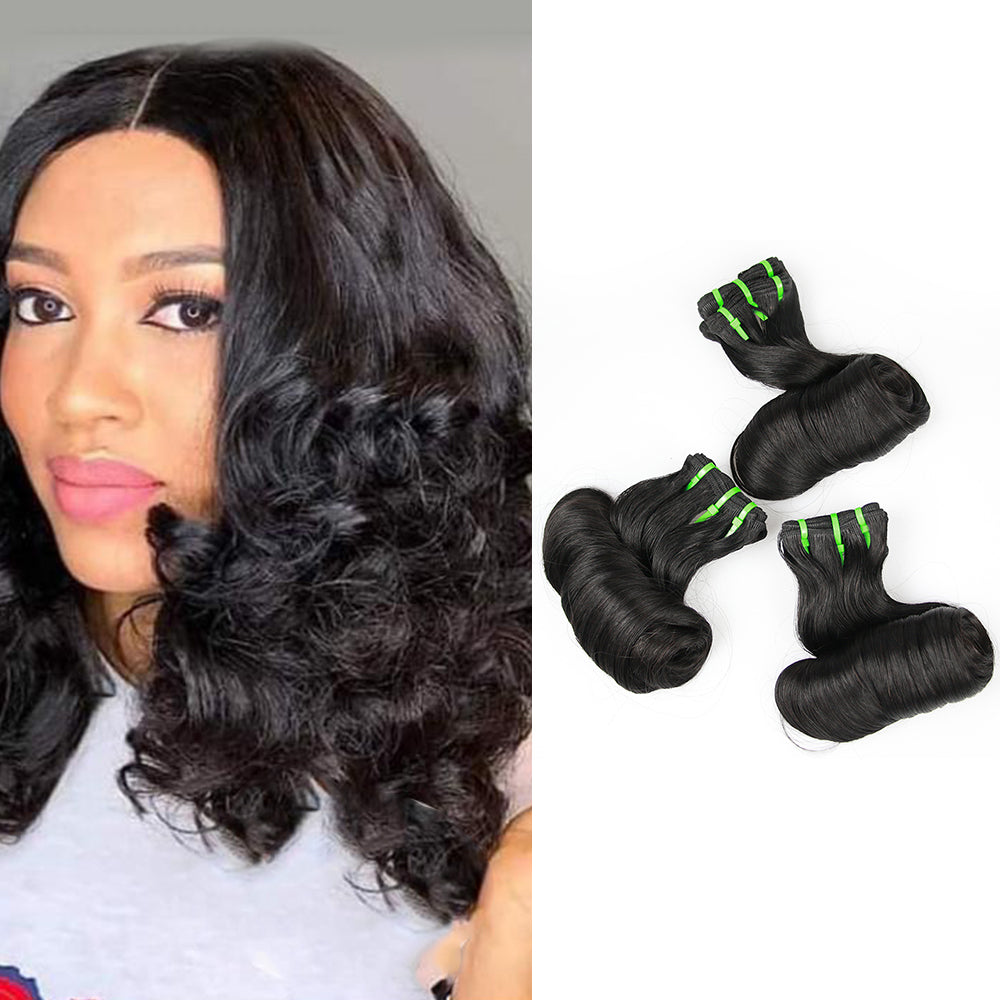 1b Egg Curly Fumi Hair 3 Bundles Hair Weaves Gao Hair