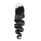 Body Wave Remy Human Hair 3 Bundles With 4x4 Lace Closure Natural Black