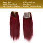 4/99j# Straight Fumi Hair 3 bundels met 4x4 vetersluiting