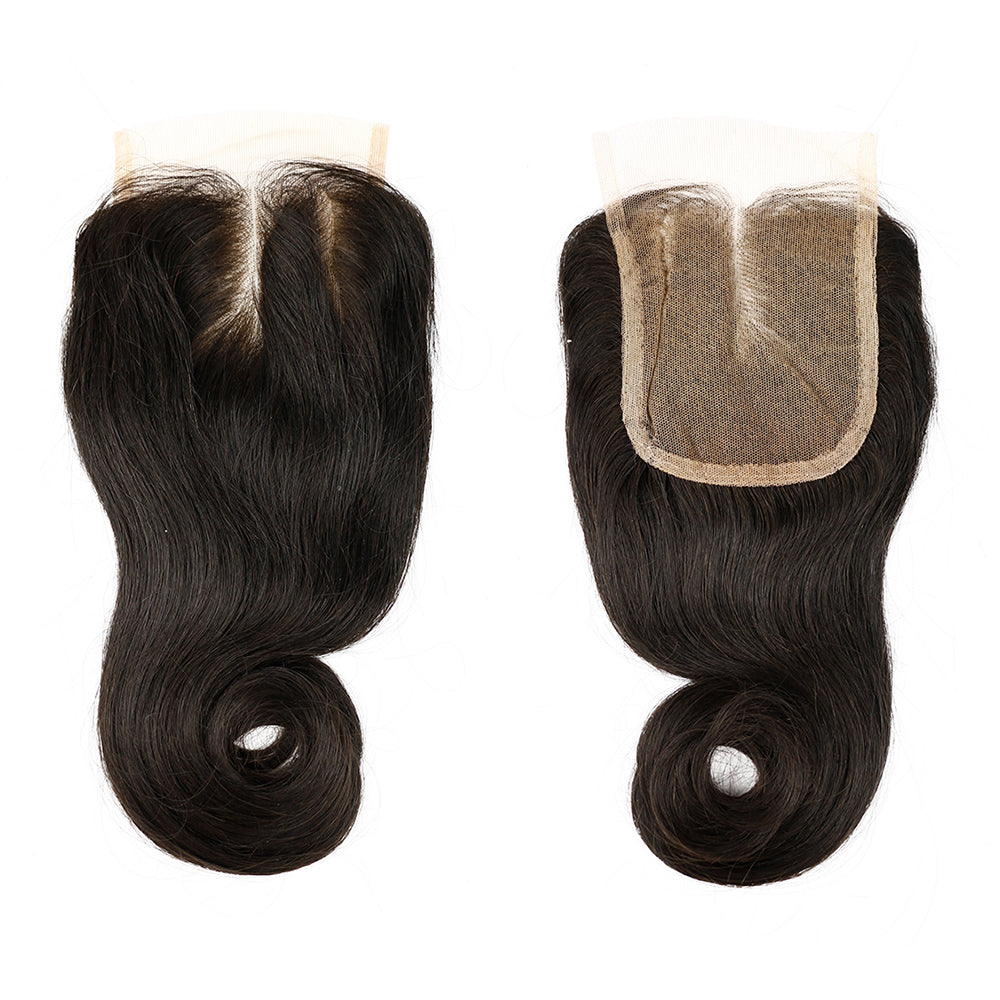 1b# Hook Straight Fumi Hair 4x4 Lace Closure Natural Black