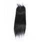 Straight Remy Human Hair 4x4 Vetersluiting Natuurlijk Zwart