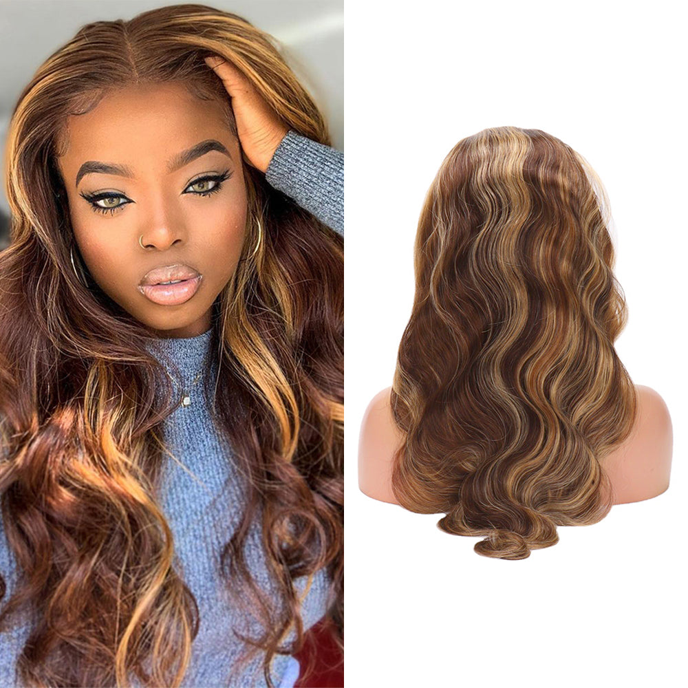 Piano Body Wave 13x4 Lace Frontal Wig