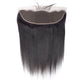 Glattes Remy-Echthaar 13 x 4 Lace Frontal Natural Black