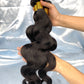 Body Wave 100% cabelo humano 3 pacotes preto natural