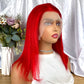 Special Remy Human Color Hair Red Bob Wig