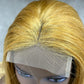 Honey Blonde 4x4 Lace Fumi Human Hair Straight Wigs