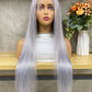 Moonlight Grey 13x4 Lace Frontal Remy Human Hair Straight Hair-pruiken