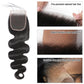 Body Wave Remy Human Hair 4x4 Vetersluiting Natuurlijk Zwart