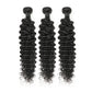 Deep Wave Remy Human Hair 3 Bundels Met 4x4 Vetersluiting Natuurlijk Zwart