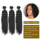 Kinky Curly Remy Human Hair 3 Bundels Natuurlijk Zwart